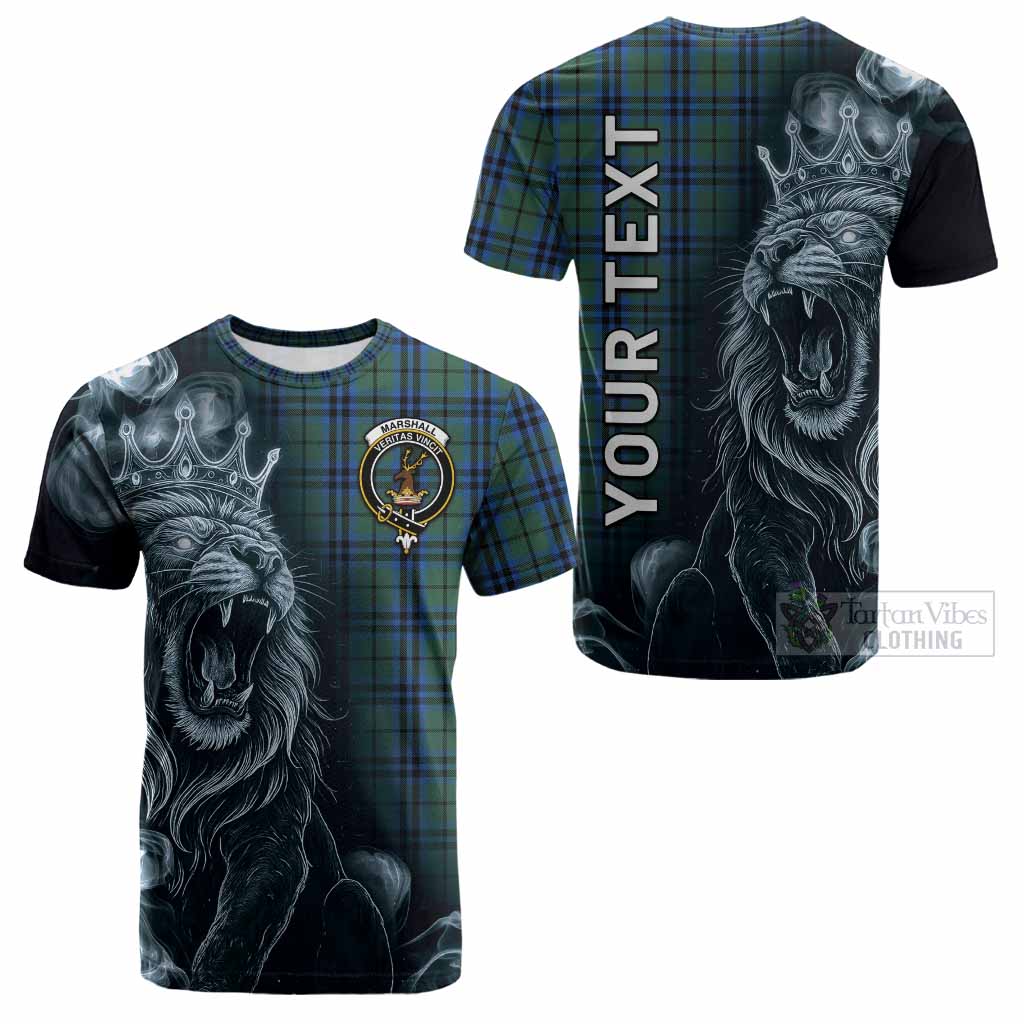 Marshall Tartan Cotton T-shirt Roaring Lion Heritage