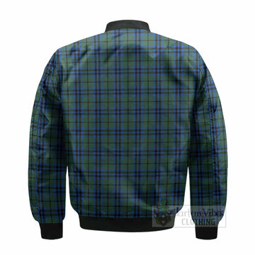 Marshall Tartan Crest Bomber Jacket Ferocious Lion Style
