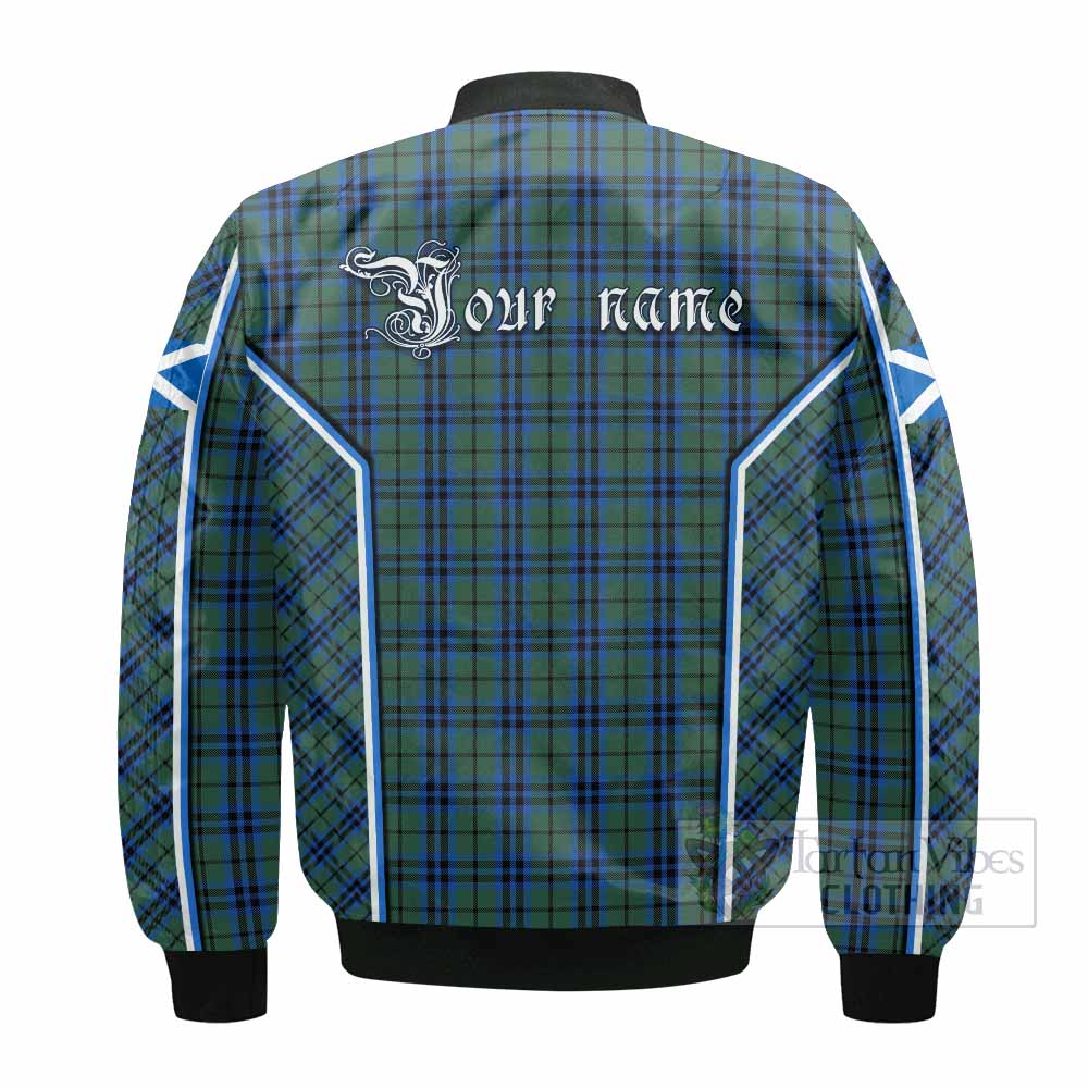 Marshall Tartan Crest Bomber Jacket Scotland Coat of Arm Flag Style - Tartan Vibes Clothing