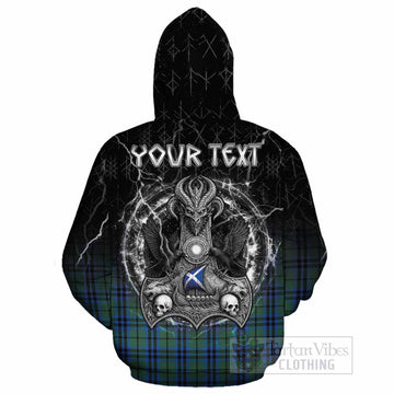 Marshall Tartan Crest Cotton Hoodie Celtic Odin's Raven Legacy