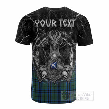 Marshall Tartan Crest Cotton T-shirt Celtic Odin's Raven Legacy