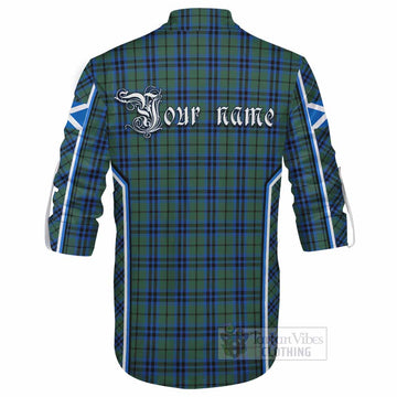 Marshall Tartan Crest Ghillie Kilt Shirt Scotland Coat of Arm Flag Style - Tartan Vibes Clothing