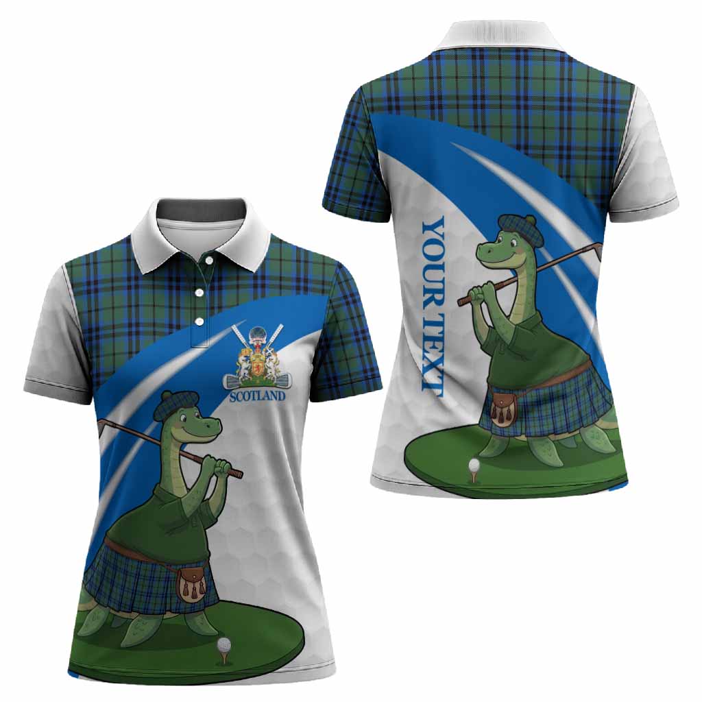 Marshall Tartan Crest Golf Nessie Women Polo Shirt Loch Ness Monster Sporty Style