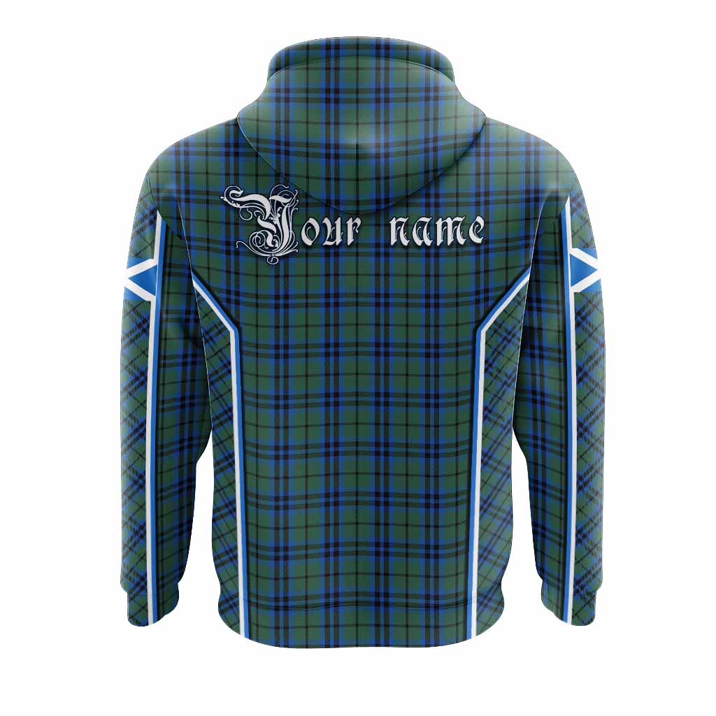 Marshall Tartan Crest Hoodie Scotland Coat of Arm Flag Style - Tartan Vibes Clothing