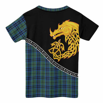 Marshall Tartan Crest Kid T-shirt Legendary Dragon Knot Half Style