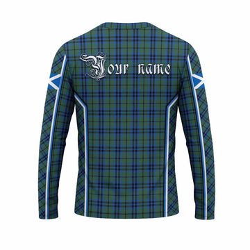 Marshall Tartan Crest Long Sleeve T-Shirt Scotland Coat of Arm Flag Style - Tartan Vibes Clothing