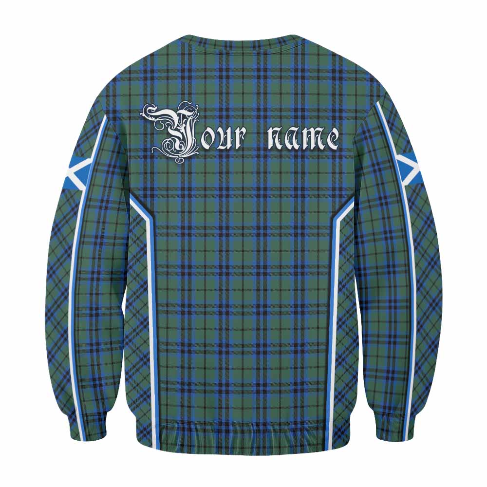 Marshall Tartan Crest Sweatshirt Scotland Coat of Arm Flag Style - Tartan Vibes Clothing