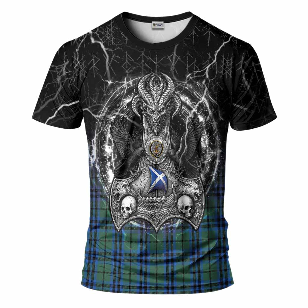Marshall Tartan Crest T-Shirt Celtic Odin's Raven Legacy