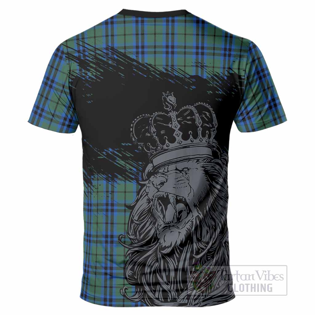 Marshall Tartan Crest T-Shirt Crowned Lion Heritage Style