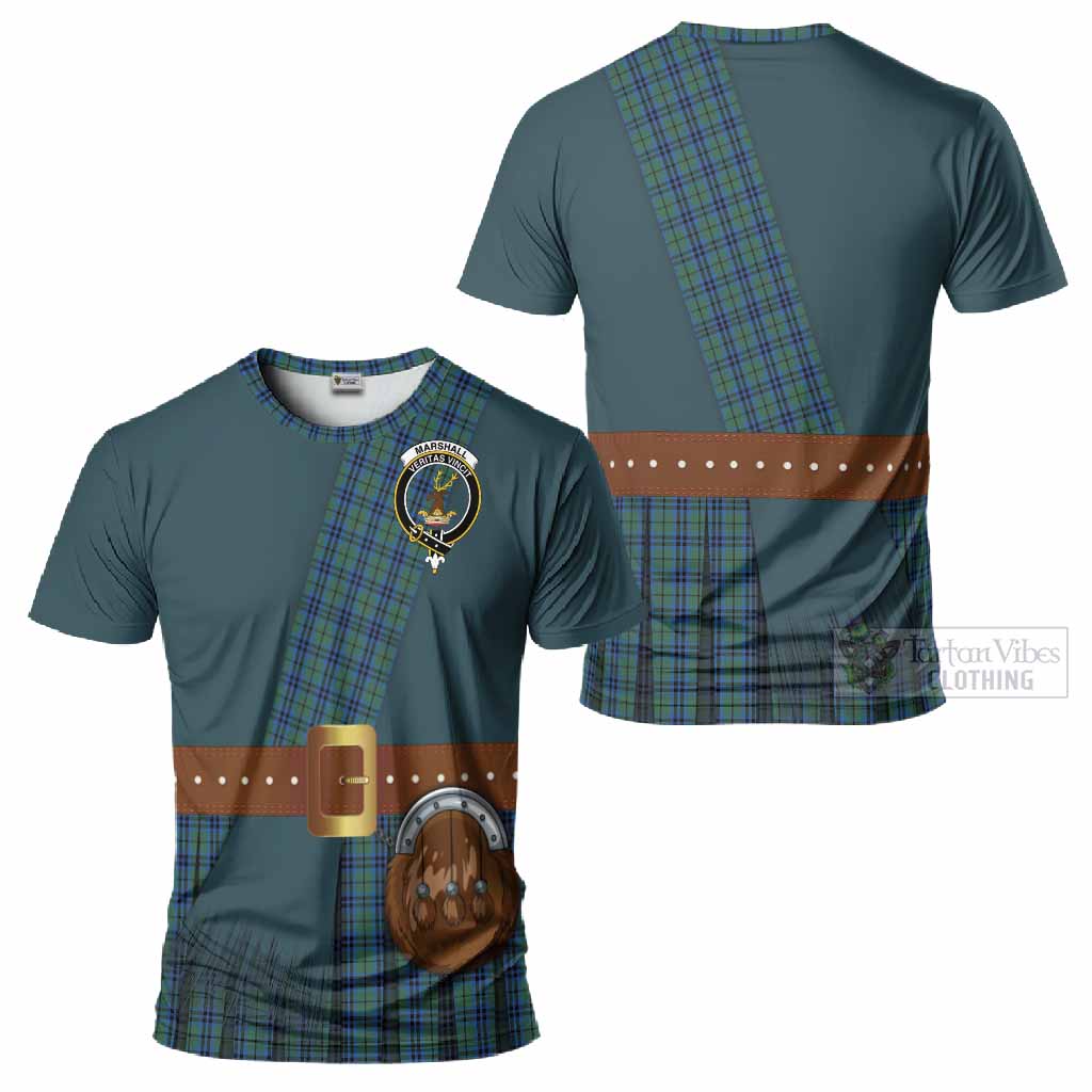Marshall Tartan Crest T-Shirt Kilt Costume Style