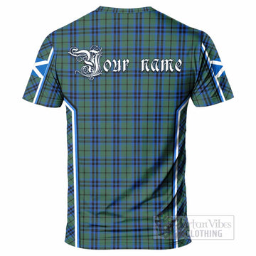 Marshall Tartan Crest T-shirt Scotland Coat of Arm Flag Style - Tartan Vibes Clothing