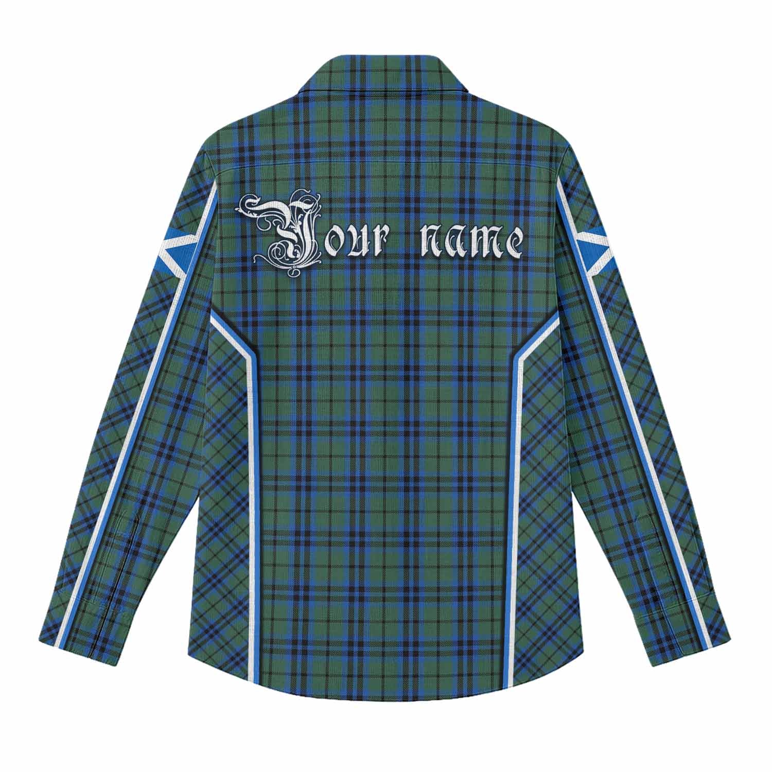 Marshall Tartan Crest Women Casual Shirt Scotland Coat of Arm Flag Style - Tartan Vibes Clothing