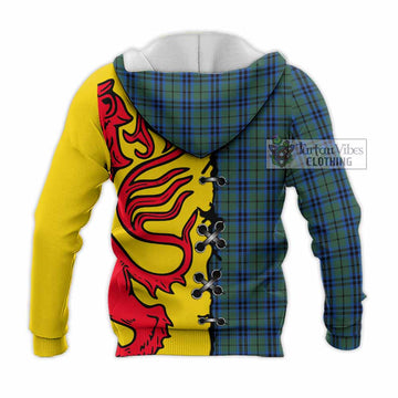 Marshall Tartan Family Crest Knitted Hoodie Lion Rampant Honor - Tartan Vibes Clothing