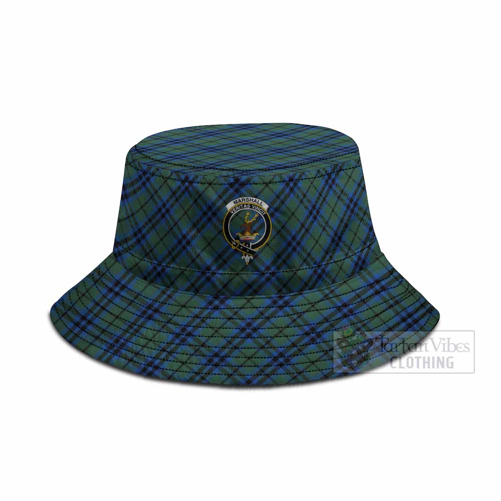 Marshall Tartan Fishing Hat with Family Crest