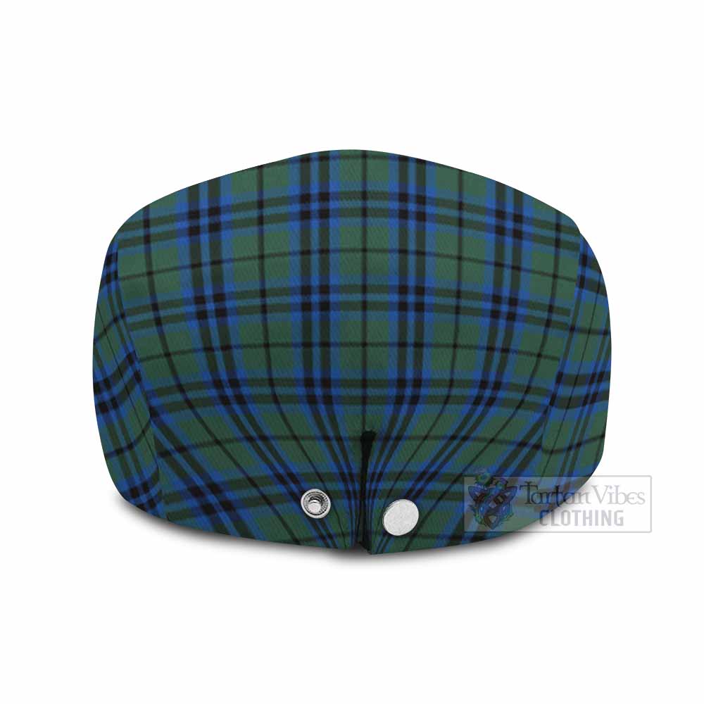 Marshall Tartan Flat Cap, Jeff Cap Scottish Stag Thistle Floral Art