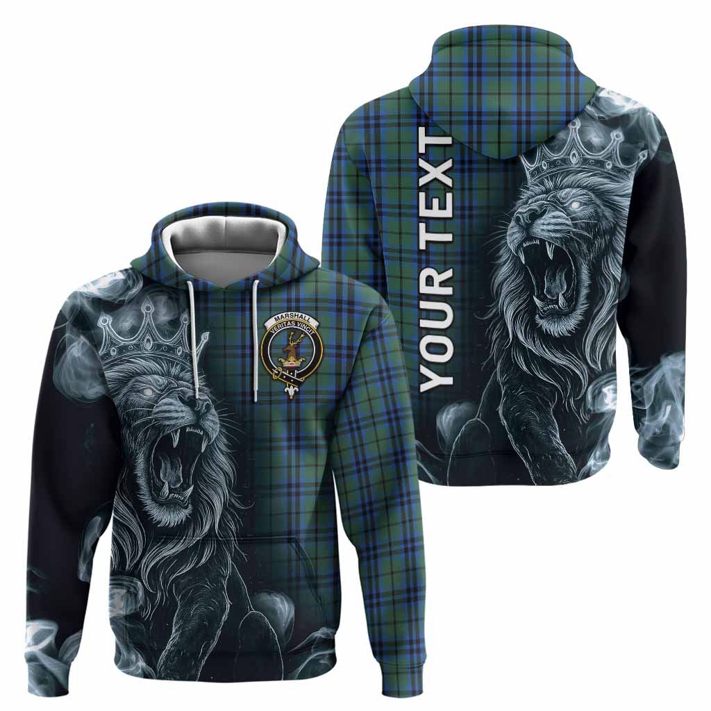 Marshall Tartan Hoodie Roaring Lion Heritage