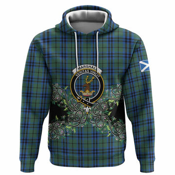 Marshall Tartan Hoodie Thistle Scottish Spirit