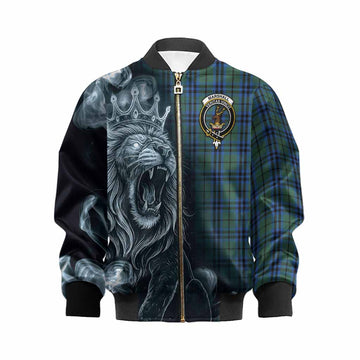 Marshall Tartan Kid Bomber Jacket Roaring Lion Heritage