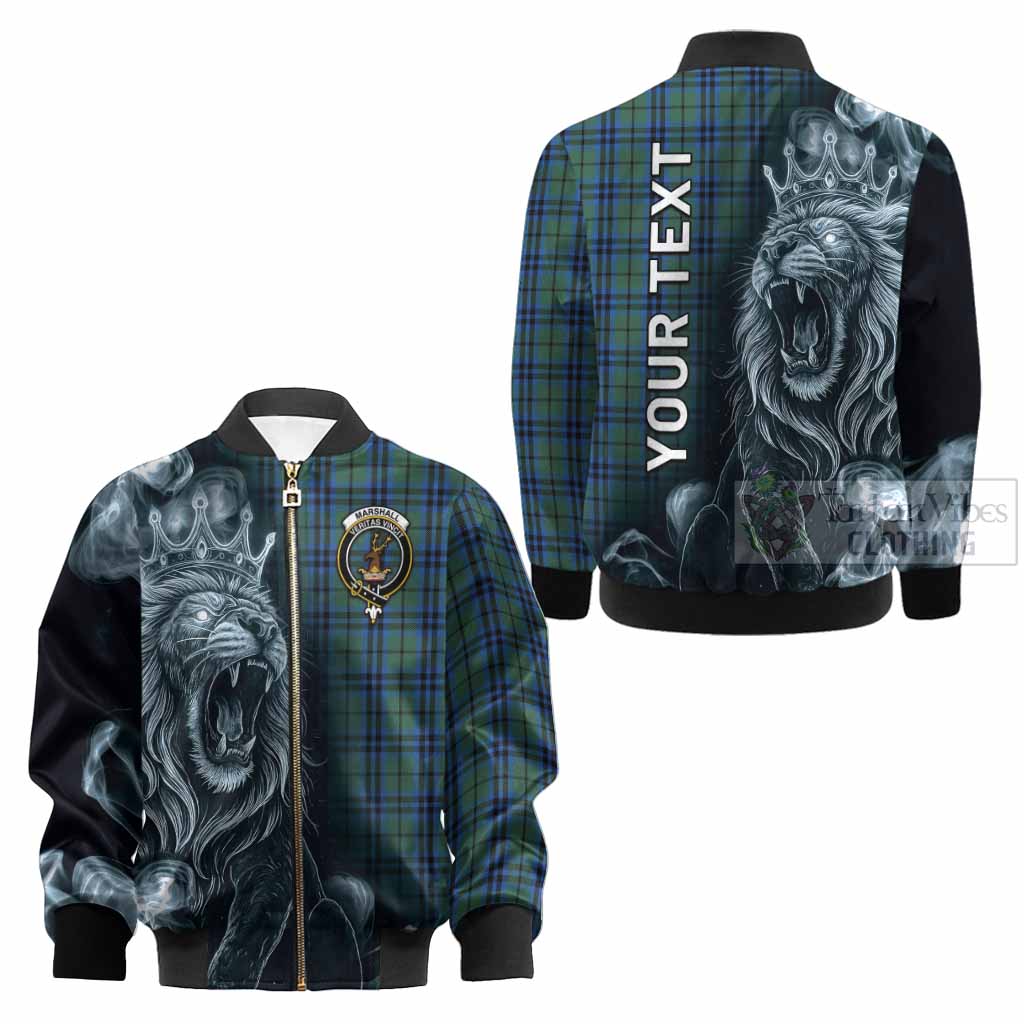 Marshall Tartan Kid Bomber Jacket Roaring Lion Heritage