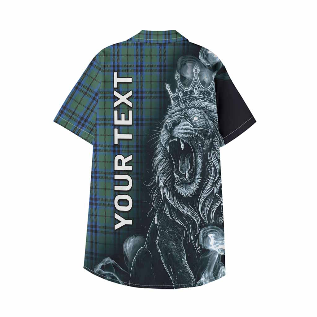 Marshall Tartan Kid Hawaiian Shirt Roaring Lion Heritage
