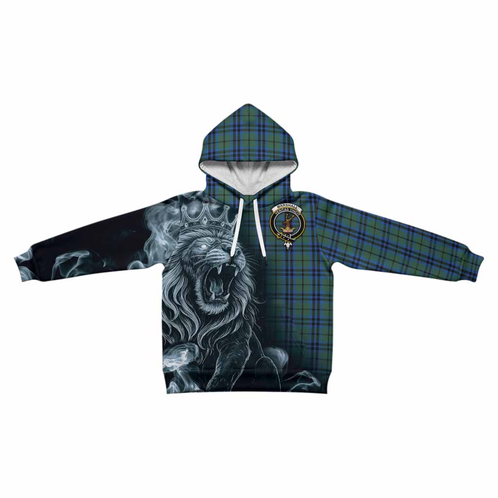 Marshall Tartan Kid Hoodie Roaring Lion Heritage