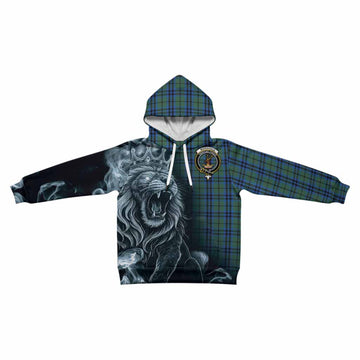 Marshall Tartan Kid Hoodie Roaring Lion Heritage
