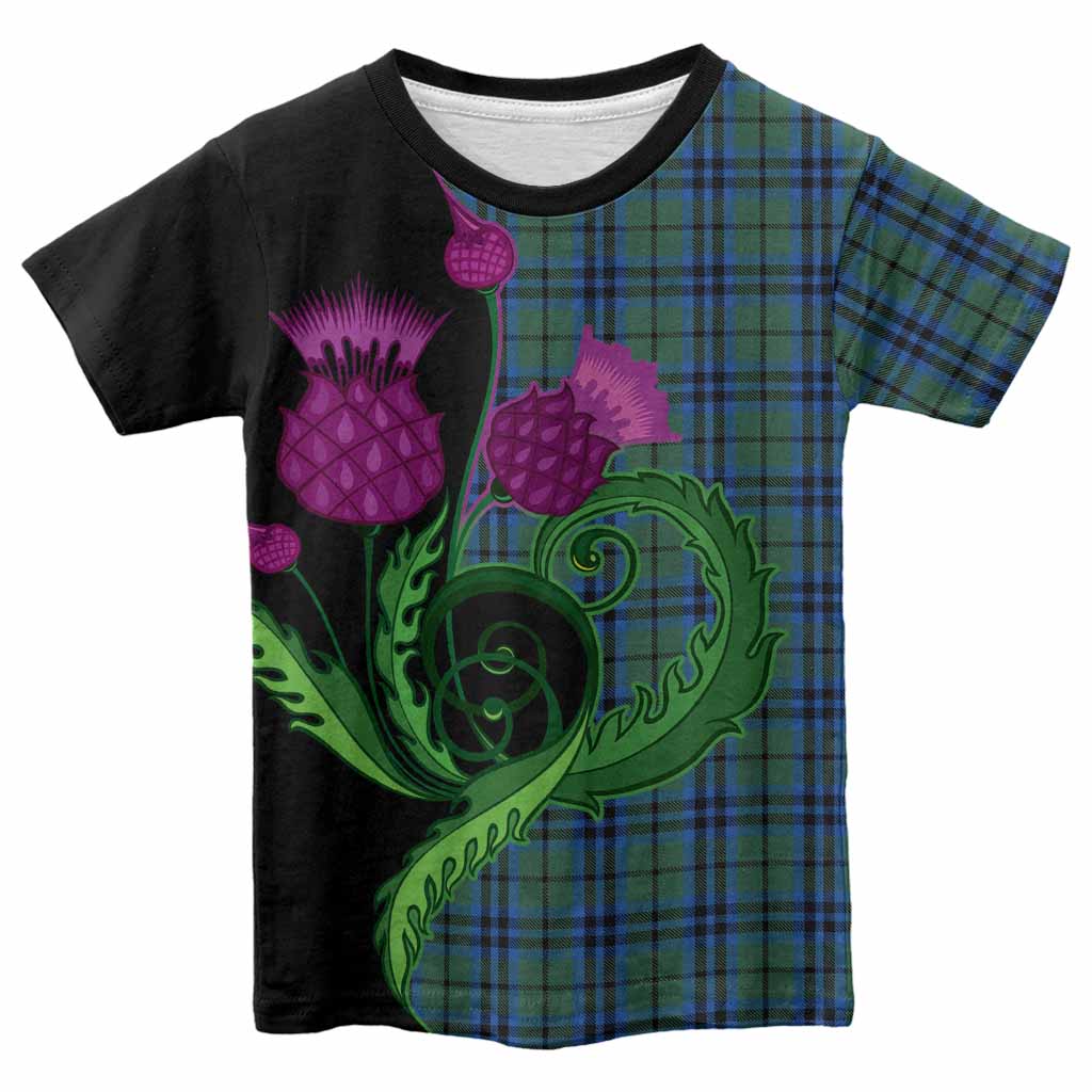 Marshall Tartan Kid T-shirt Traditional Scottish Thistle