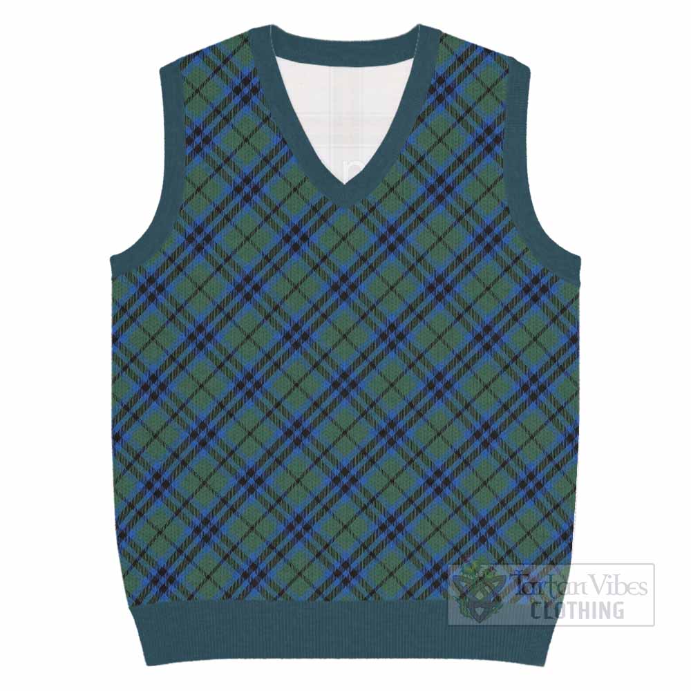 Marshall Tartan  Knitted V-Neck Vest Cross Style