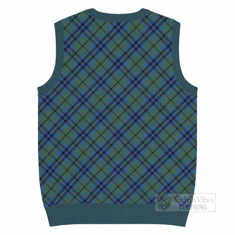 Marshall Tartan  Knitted V-Neck Vest Cross Style