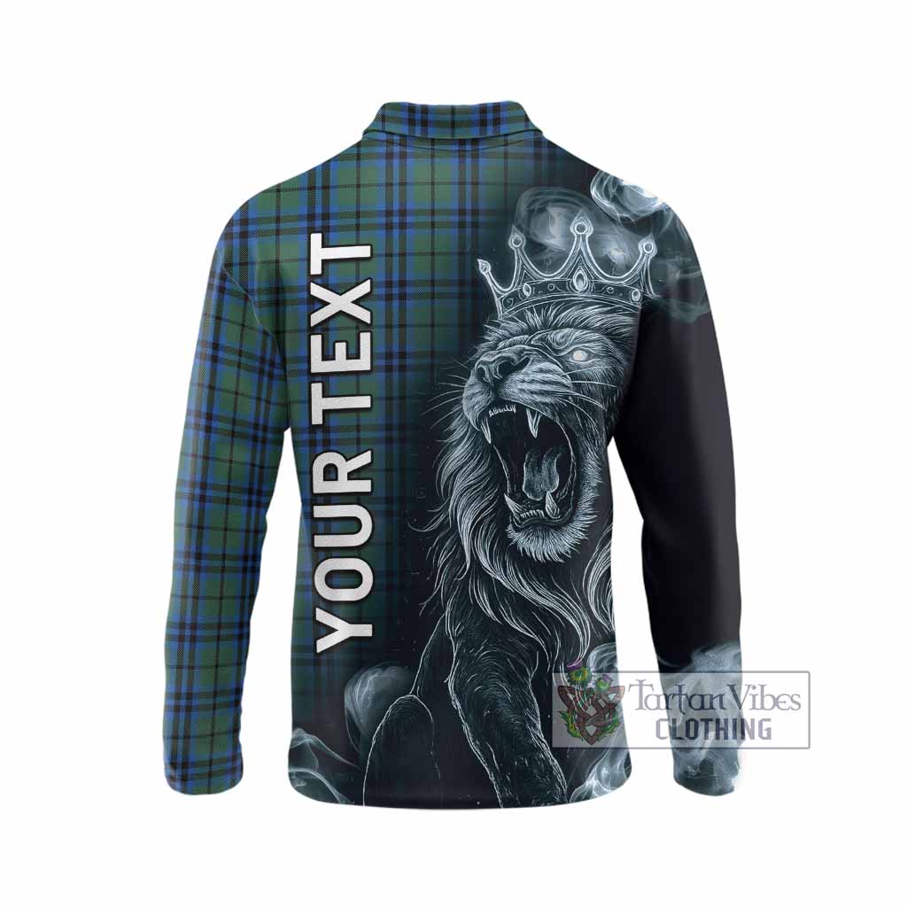 Marshall Tartan Long Sleeve Polo Shirt Roaring Lion Heritage