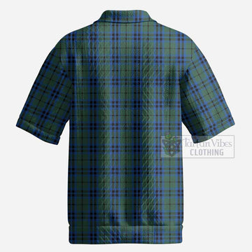 Marshall Tartan Men’s Polo Sweater Top with Family Crest