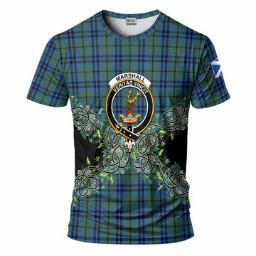 Marshall Tartan T-Shirt Thistle Scottish Spirit
