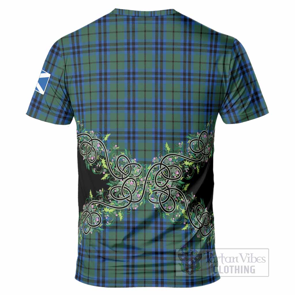 Marshall Tartan T-Shirt Thistle Scottish Spirit