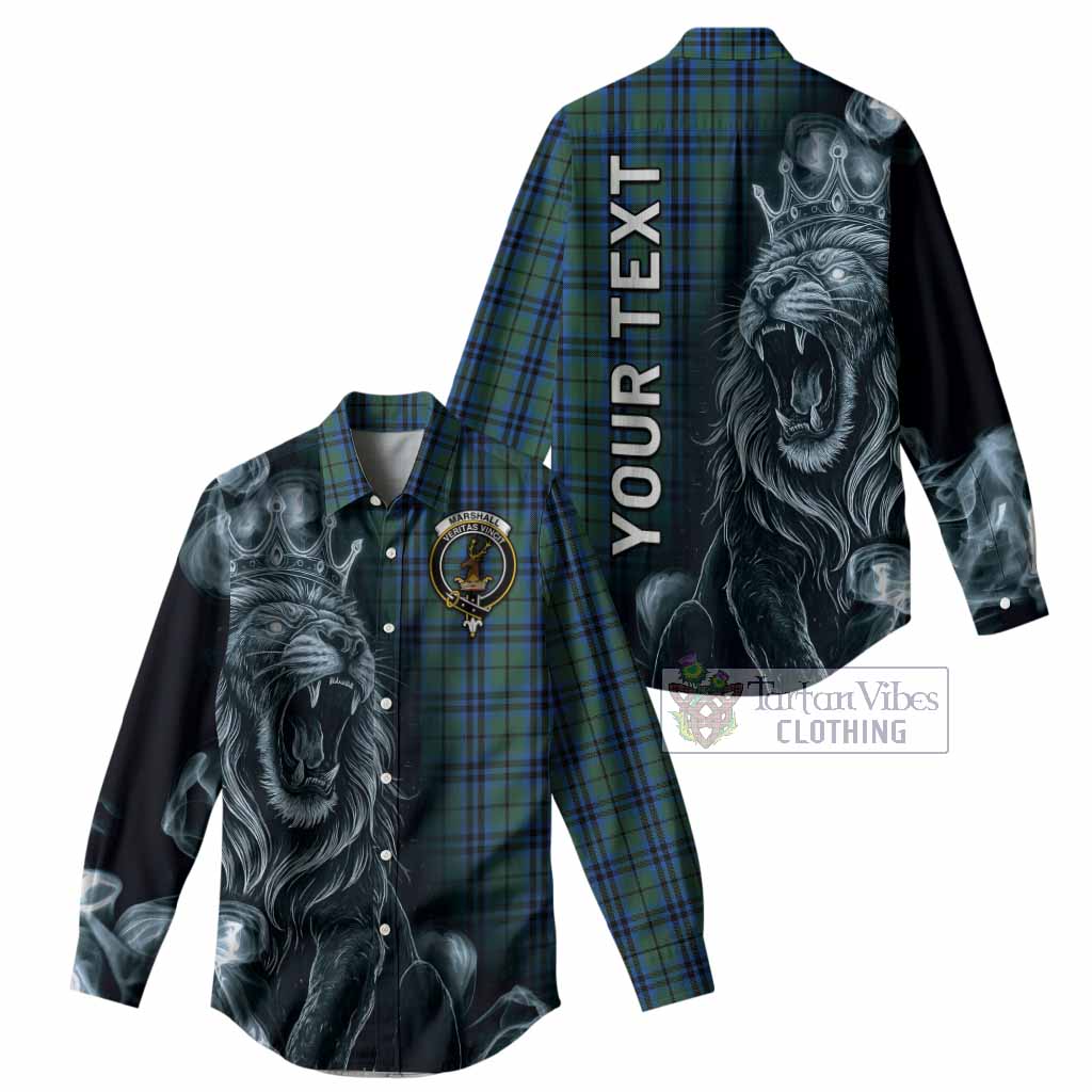 Marshall Tartan Women Casual Shirt Roaring Lion Heritage