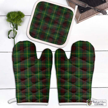 Martin Tartan Combo Oven Mitt & Pot-Holder Combo 2 Oven Mitt & 1 Pot-Holder Black - Tartan Vibes Clothing