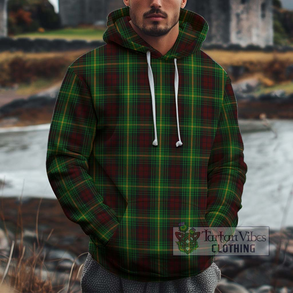 Martin Tartan Cotton Hoodie Zip Hoodie - Tartan Vibes Clothing