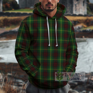 Martin Tartan Cotton Hoodie Zip Hoodie - Tartan Vibes Clothing