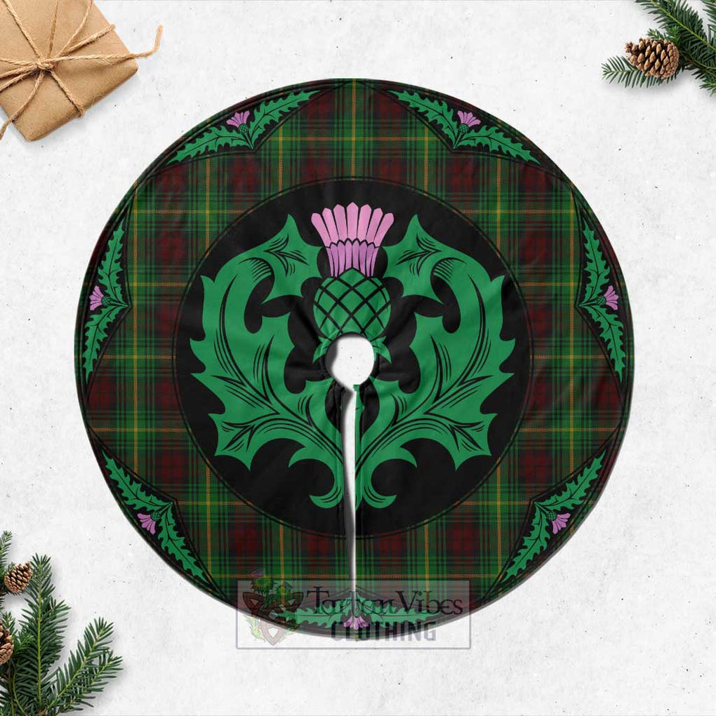 Martin Tartan Christmas Tree Skirt Scottish Thistle Style Casual Tree Skirts - Tartan Vibes Clothing
