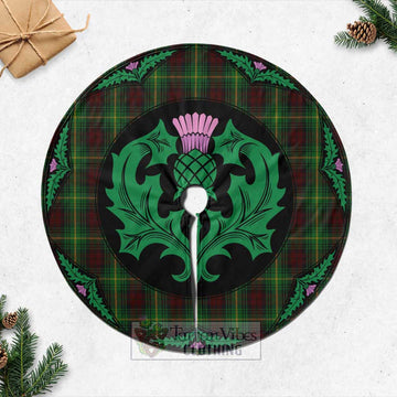 Martin Tartan Christmas Tree Skirt Scottish Thistle Style Casual Tree Skirts - Tartan Vibes Clothing