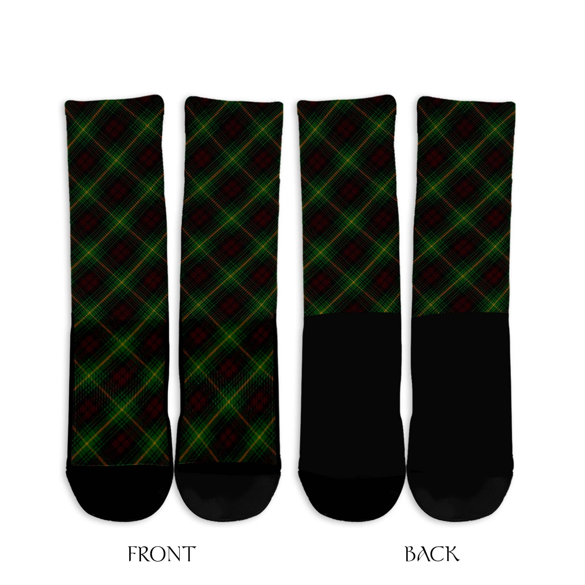 Martin Tartan Crew Socks Cross Style - Tartan Vibes Clothing