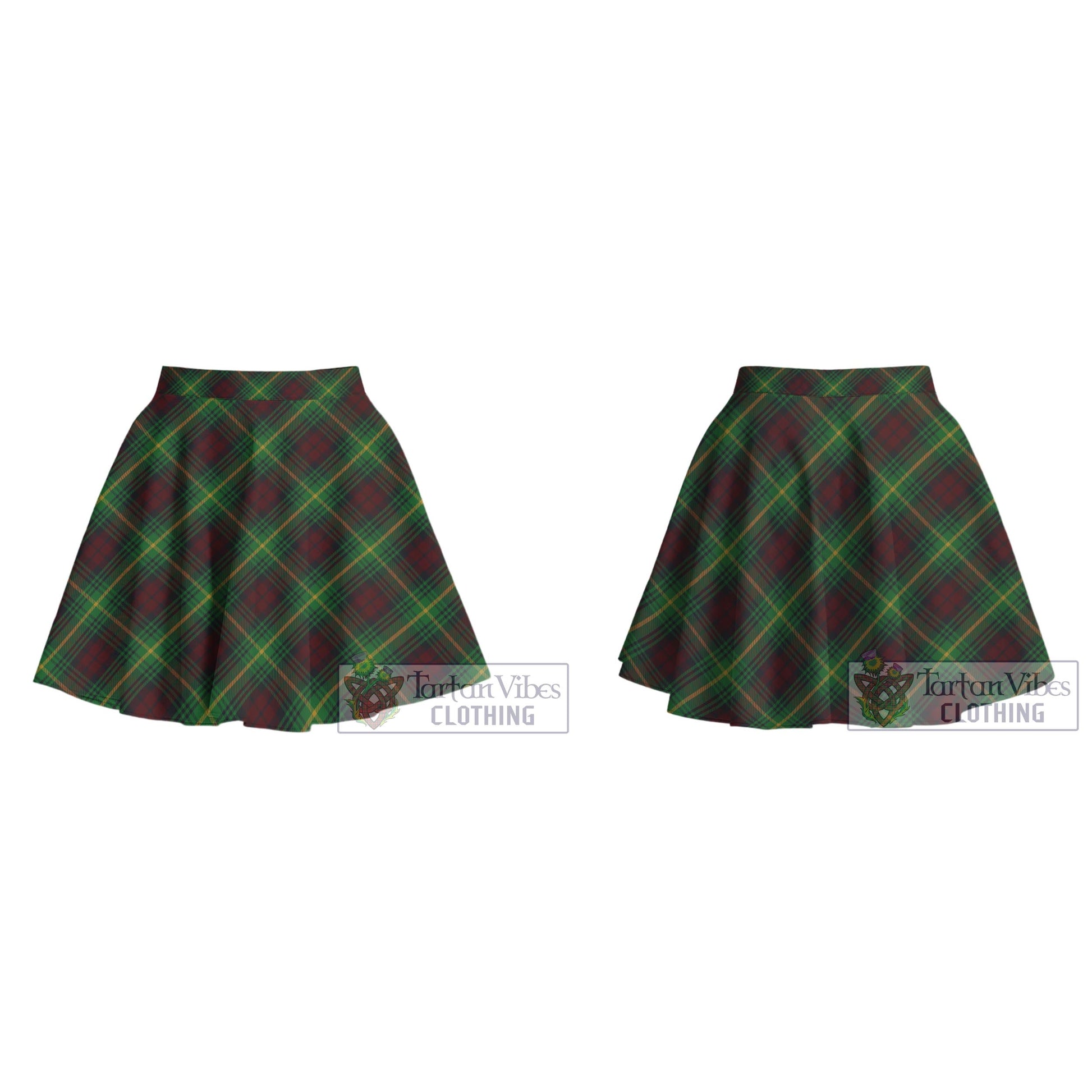 Martin Tartan Women's Plated Mini Skirt Cross Style - Tartan Vibes Clothing