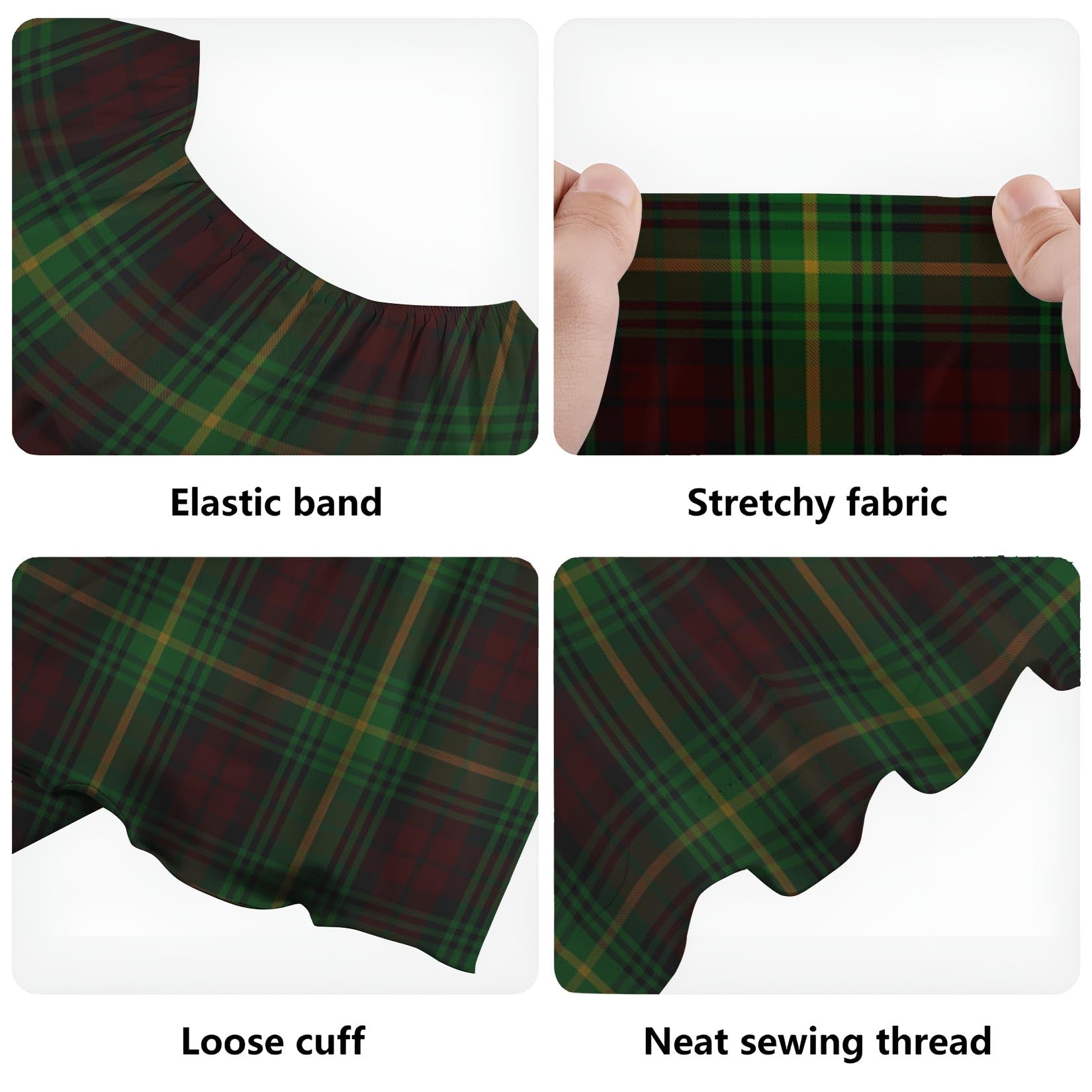Martin Tartan Off Shoulder Long Dress - Tartan Vibes Clothing