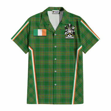 Massy Irish Clan Coat of Arm Tartan Cotton Hawaiian Shirt Flag Style