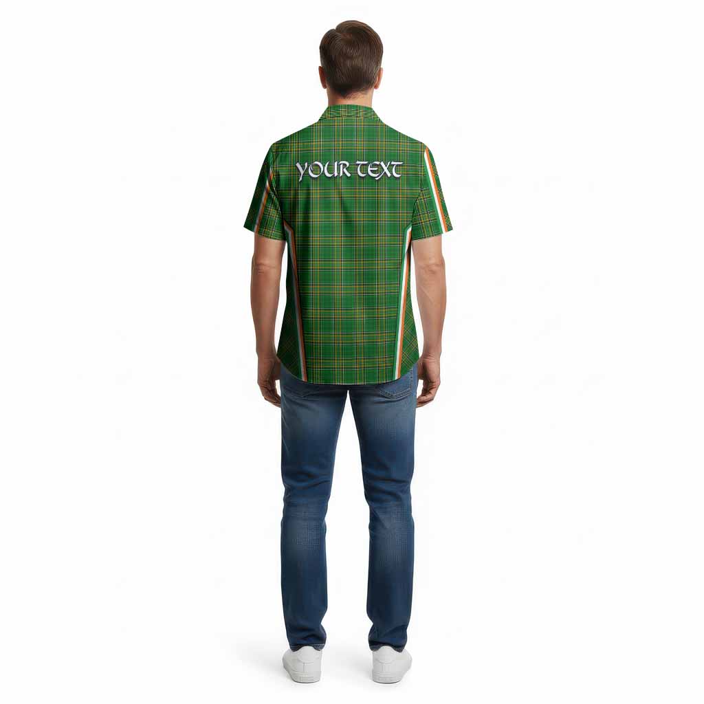 Mather Irish Clan Coat of Arm Tartan Cotton Hawaiian Shirt Flag Style