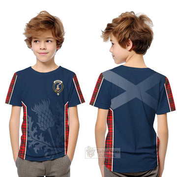 Tartan Vibes Clothing Matheson Tartan Kid T-Shirt with Family Crest and Scottish Thistle Vibes Sport Style