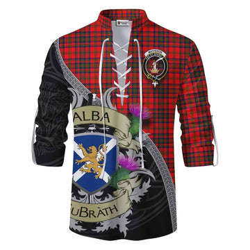Tartan Vibes Clothing Matheson Tartan Family Crest Ghillie Kilt Shirt Lion Rampant Royal Thistle Shield Celtic Inspired