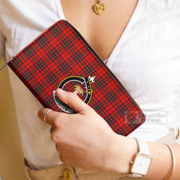 Tartan Vibes Clothing Matheson Tartan Women's Leather Wallet with Family Crest