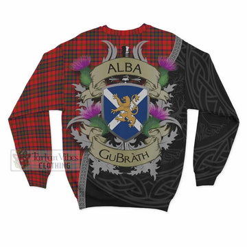 Tartan Vibes Clothing Matheson Tartan Family Crest Sweatshirt Lion Rampant Royal Thistle Shield Celtic Inspired