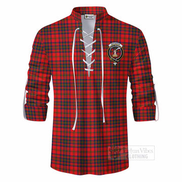 Tartan Vibes Clothing Matheson Tartan Ghillie Kilt Shirt with Family Crest DNA In Me Style