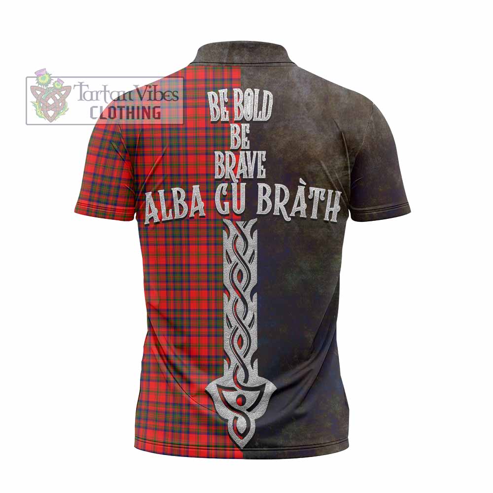 Tartan Vibes Clothing Matheson Tartan Family Crest Zipper Polo Shirt Alba Gu Brath Be Brave Lion Ancient Style